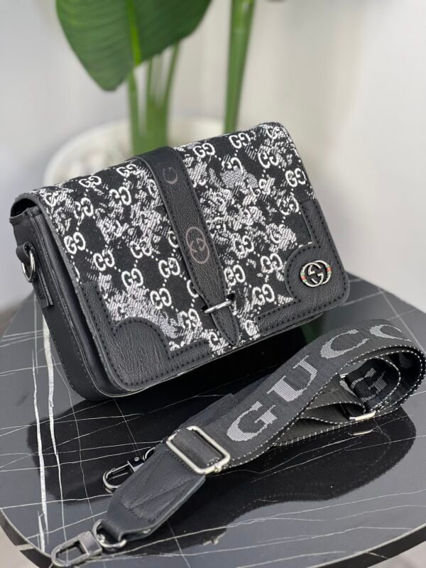Sac facteur Gucci gg small syh nv (black&white) – Image 2