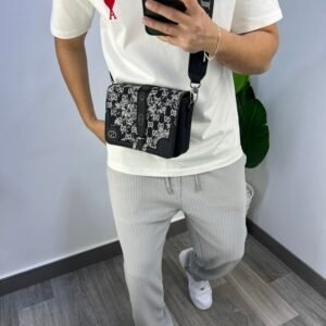 Sac facteur Gucci gg small syh nv (black&white)