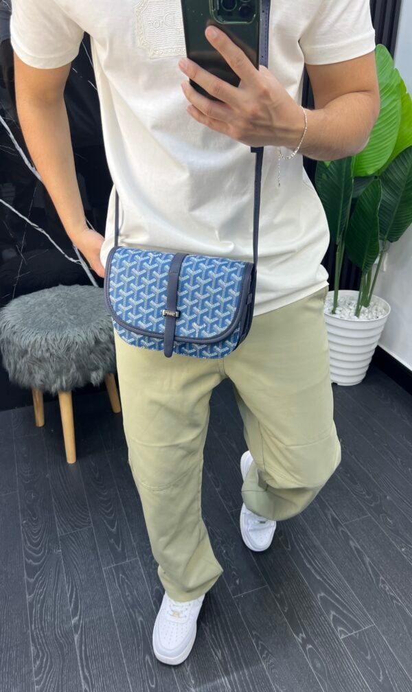 Sacoche Goyard 7c (bleu) – Image 2