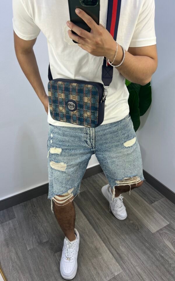Sacoche Gucci 2 face syh new (bleu,marron) – Image 2