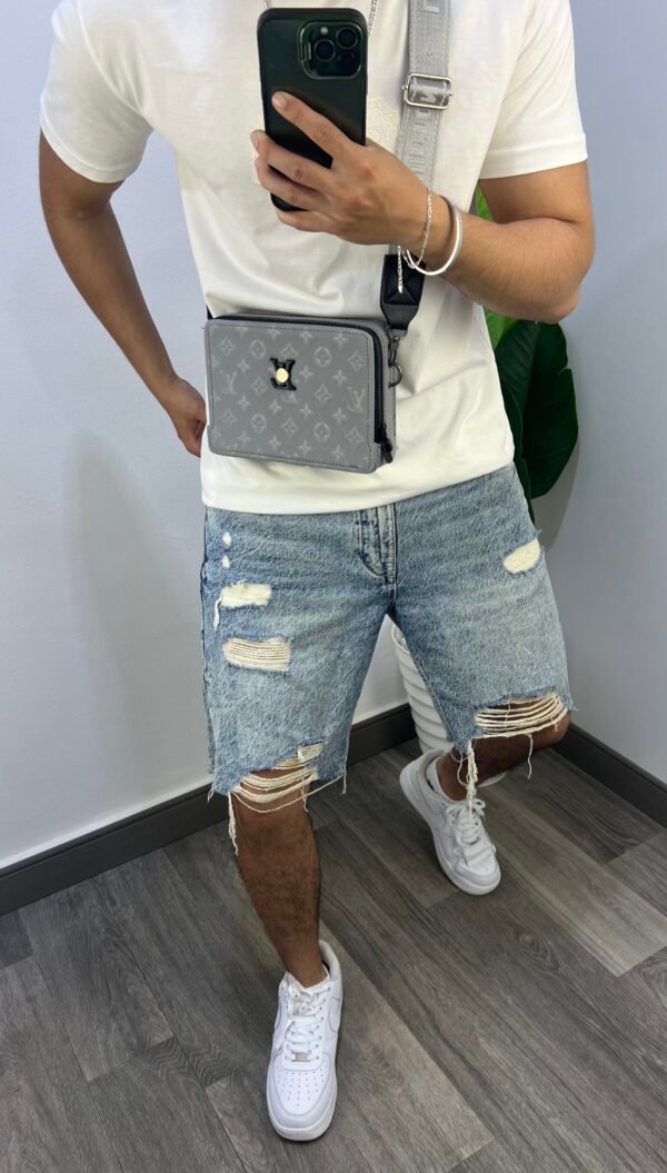 Sac LV gravé pcs MDL syh (gris clair) – Image 2