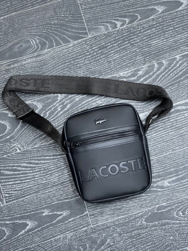 Sacoche Lacoste tw gravé hwr noir