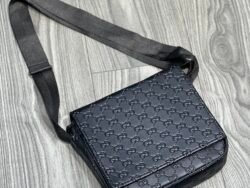 Sacoche facteur Gucci gravé moy (noir)