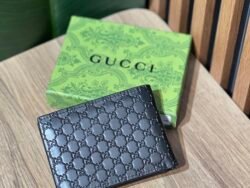 Portefeuille Gucci gg gravé sgh (noir)